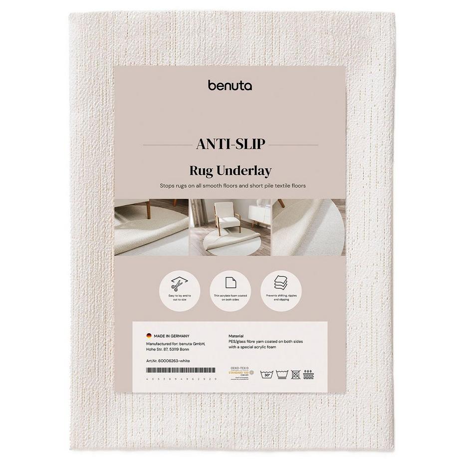 Benuta  Teppichunterlage Zubehoer Weiß 