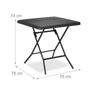 B2X Table de jardin aspect bois  