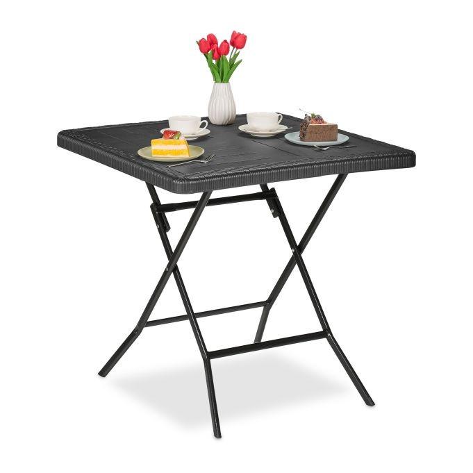 B2X Table de jardin aspect bois  