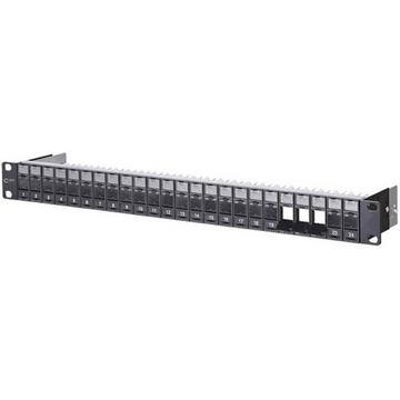 Modul 19″ Modulträger 1HE 24 Port unbestückt, geschirmt