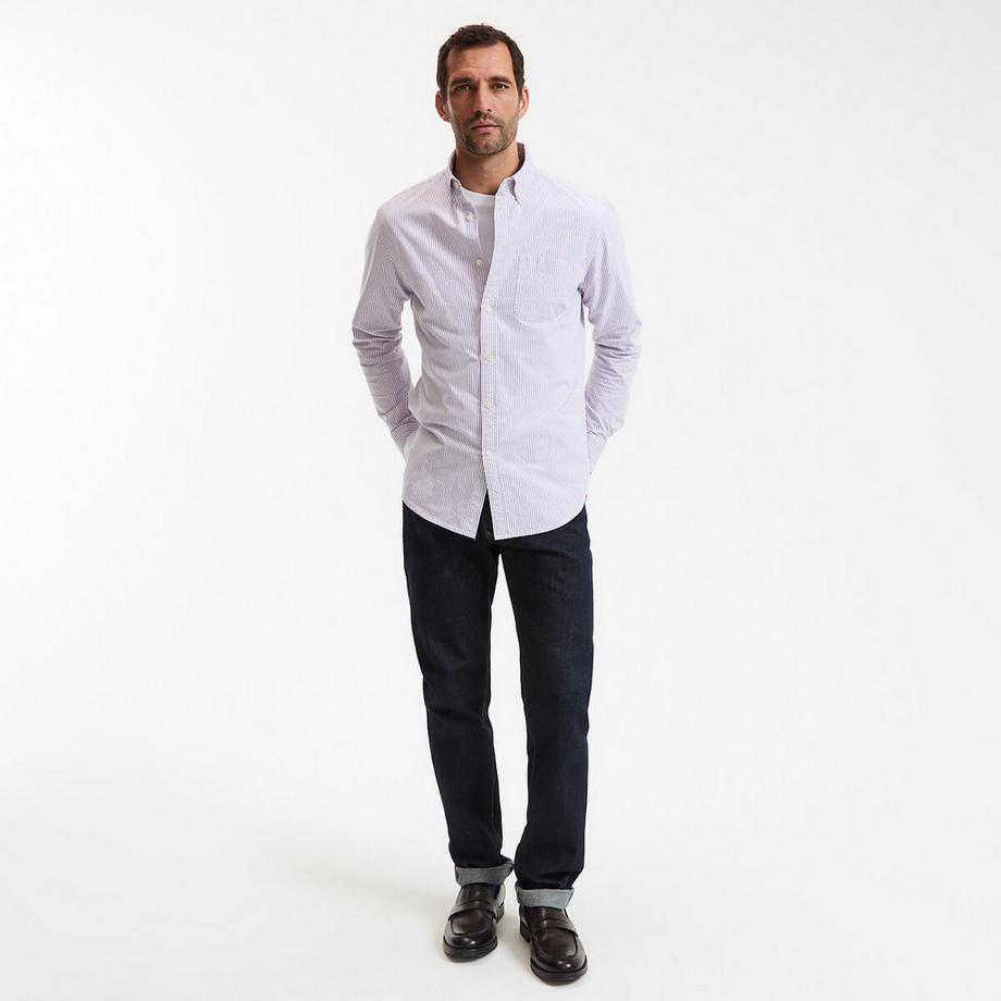 La Redoute Collections Selvedge Denim Regular Fit Straight Leg Jeans  