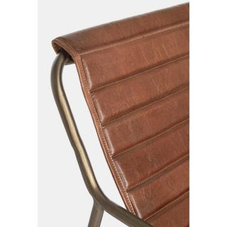 mutoni Fauteuil à bascule cuir Karisma marron  