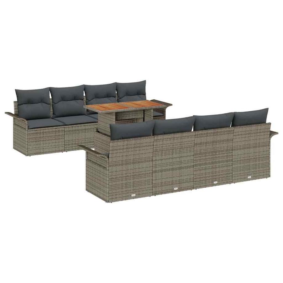 Ensemble de jardin poly rattan