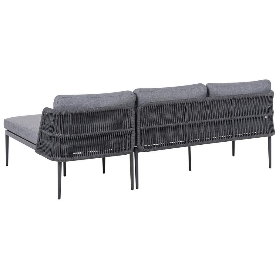 Beliani Set lounge pour jardin en Aluminium Moderne LEFFE  