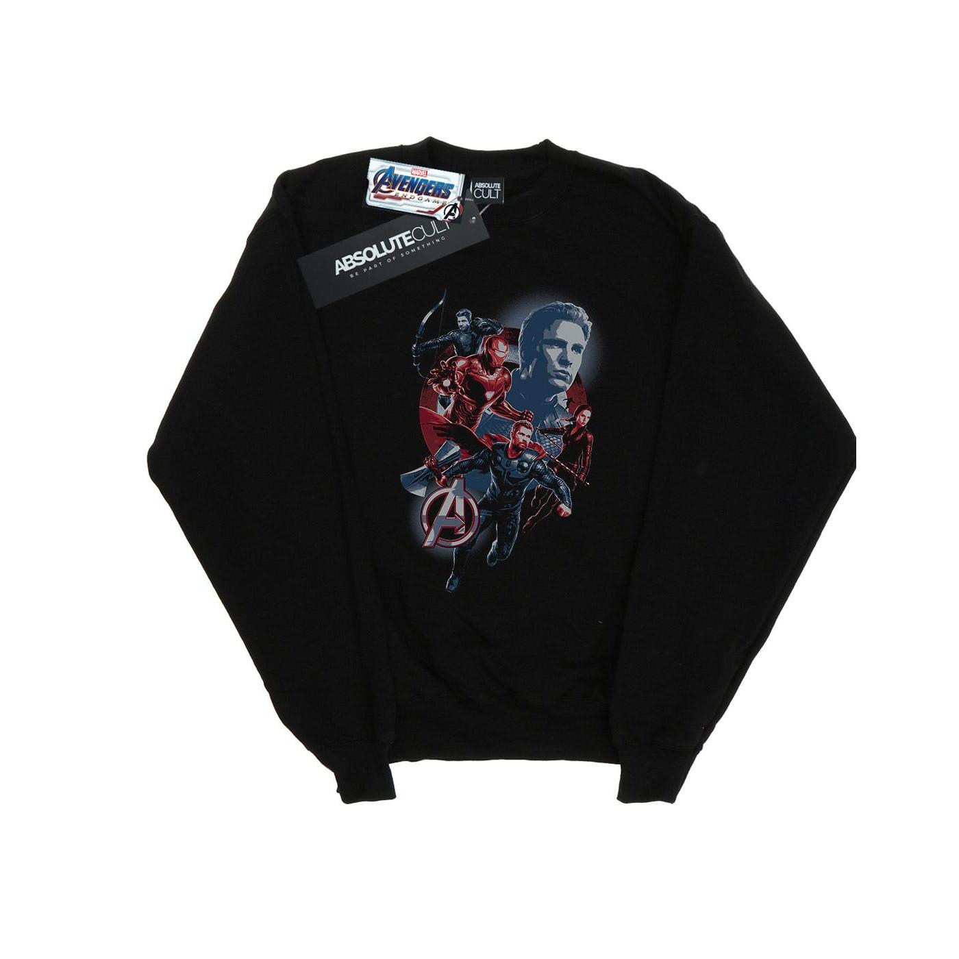 Image of Avengers Endgame Shield Team Sweatshirt Jungen Schwarz 152-158
