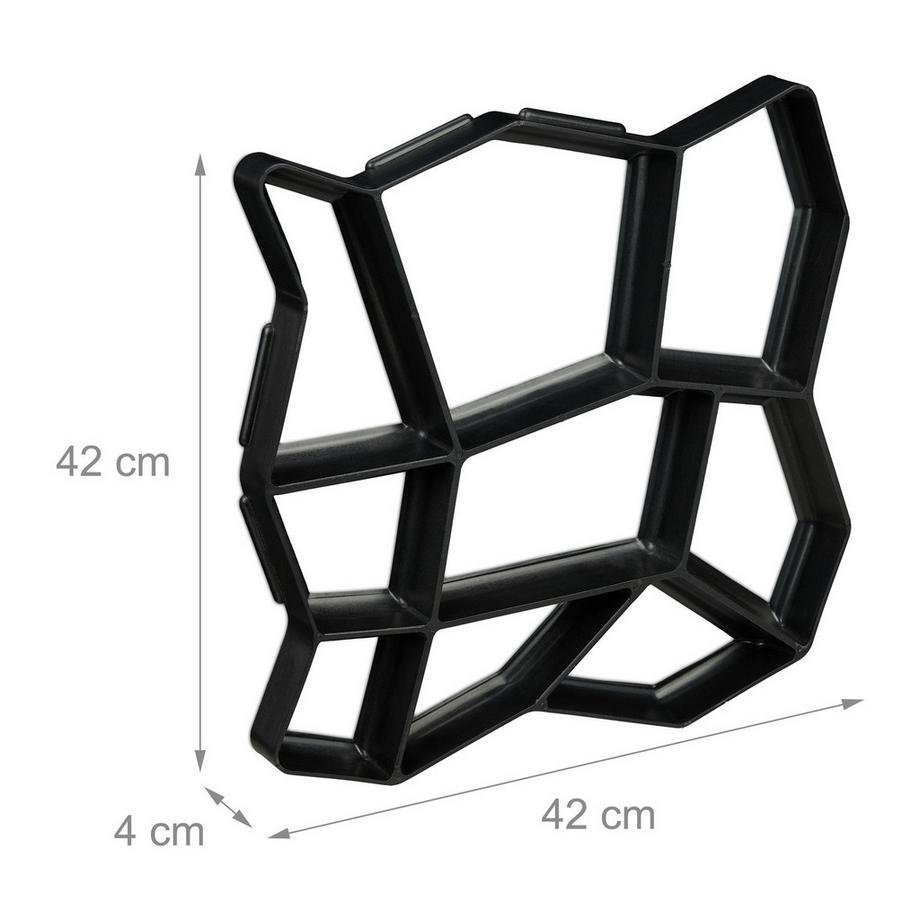 B2X  Gipsform 9 Kammern 42 x 42 cm 