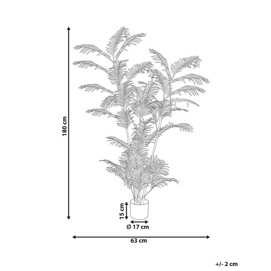 Beliani Plante artificielle en Matière synthétique PALM TREE  
