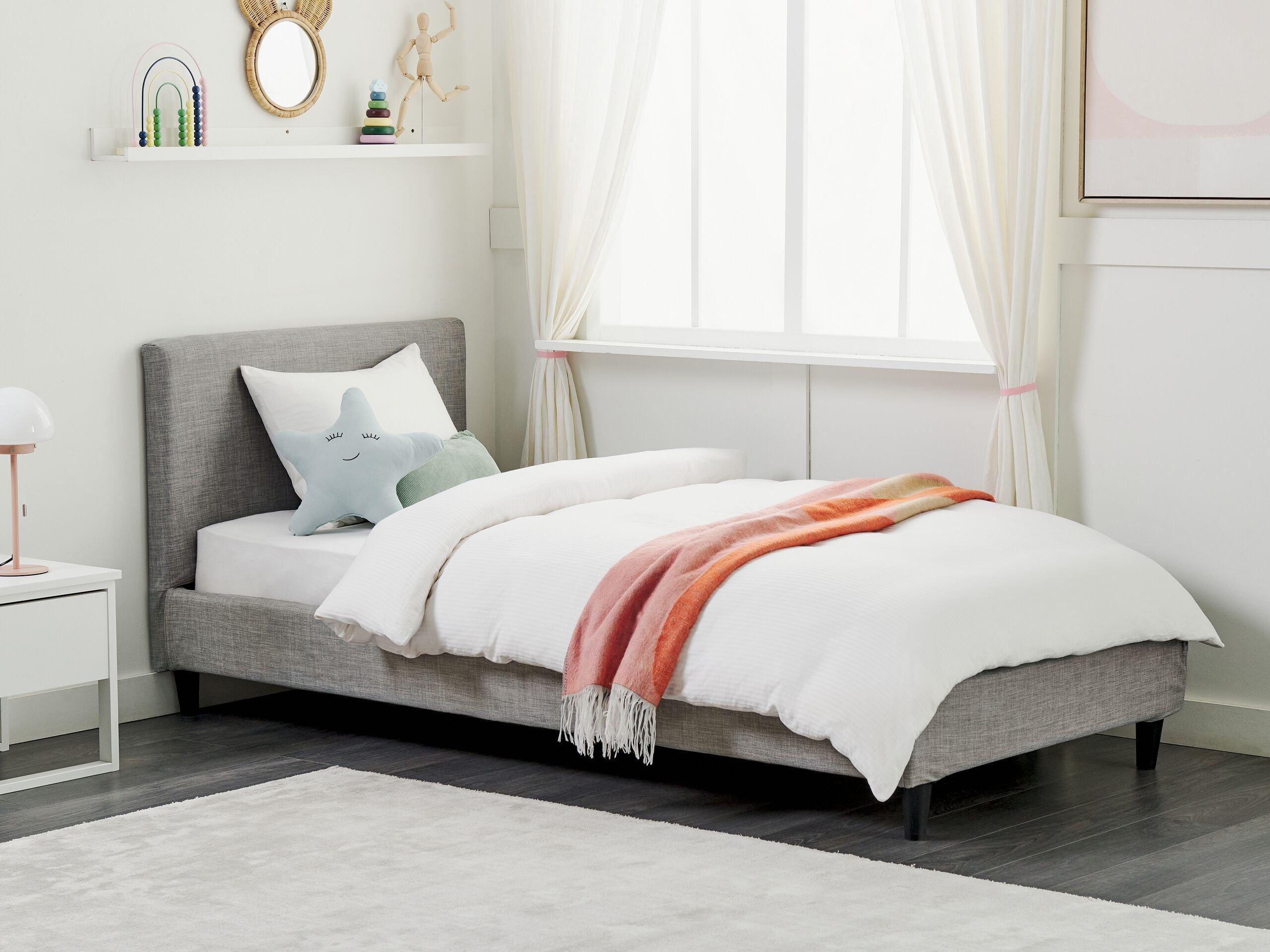 Beliani Bett mit Lattenrost aus Polyester Modern FITOU  