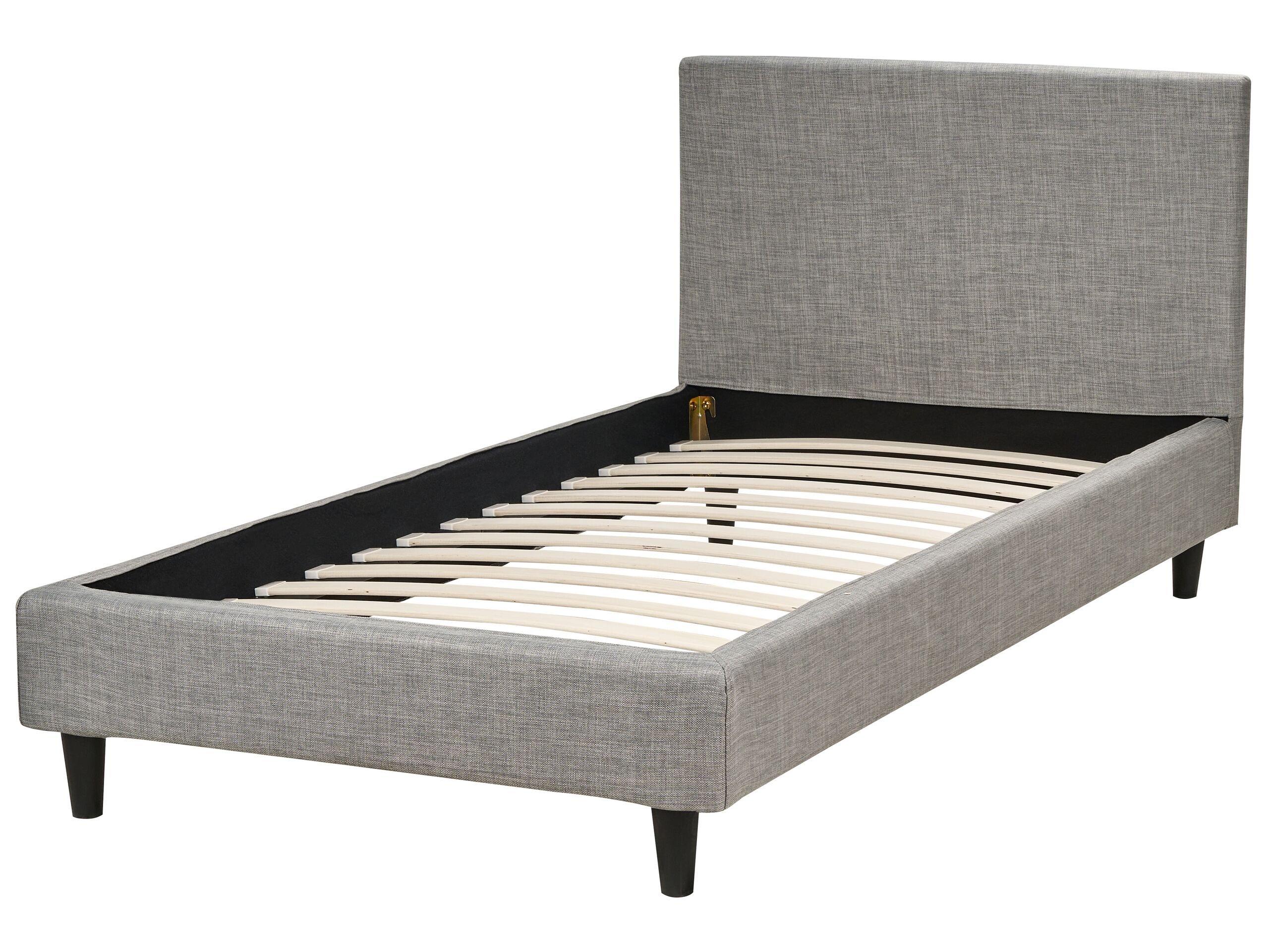 Beliani Bett mit Lattenrost aus Polyester Modern FITOU  