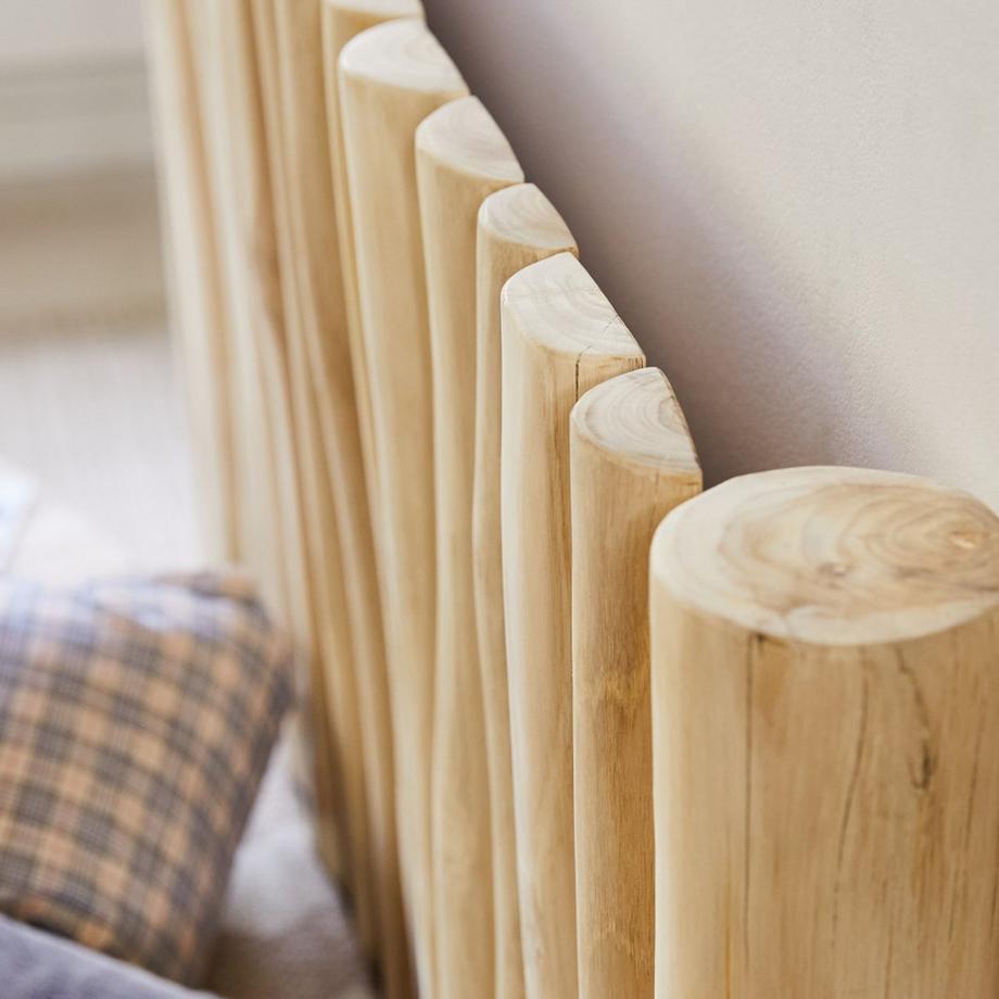 Tikamoon Tête de lit enfant en teck massif 120 cm River  