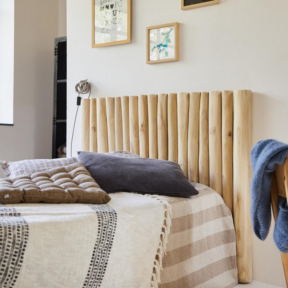 Tikamoon Tête de lit enfant en teck massif 120 cm River  