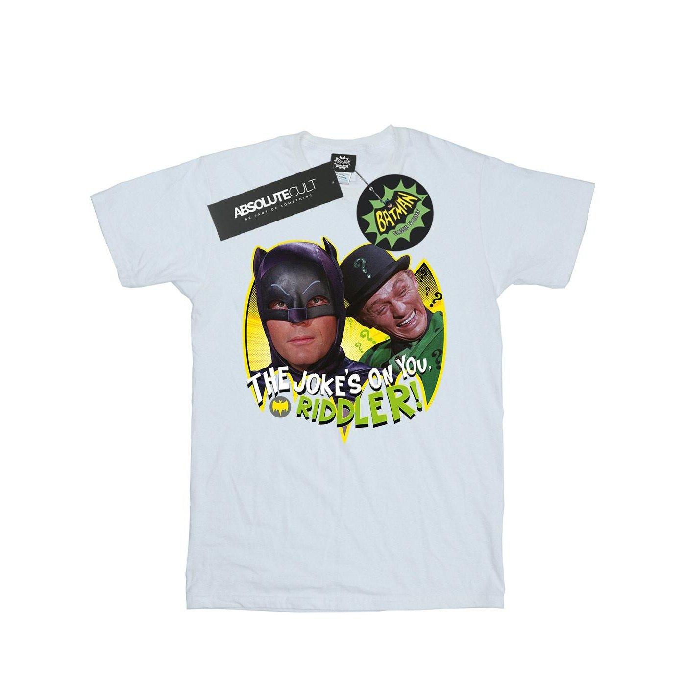 Image of Batman Tv Series The Riddler Joke Tshirt Jungen Weiss 140/146