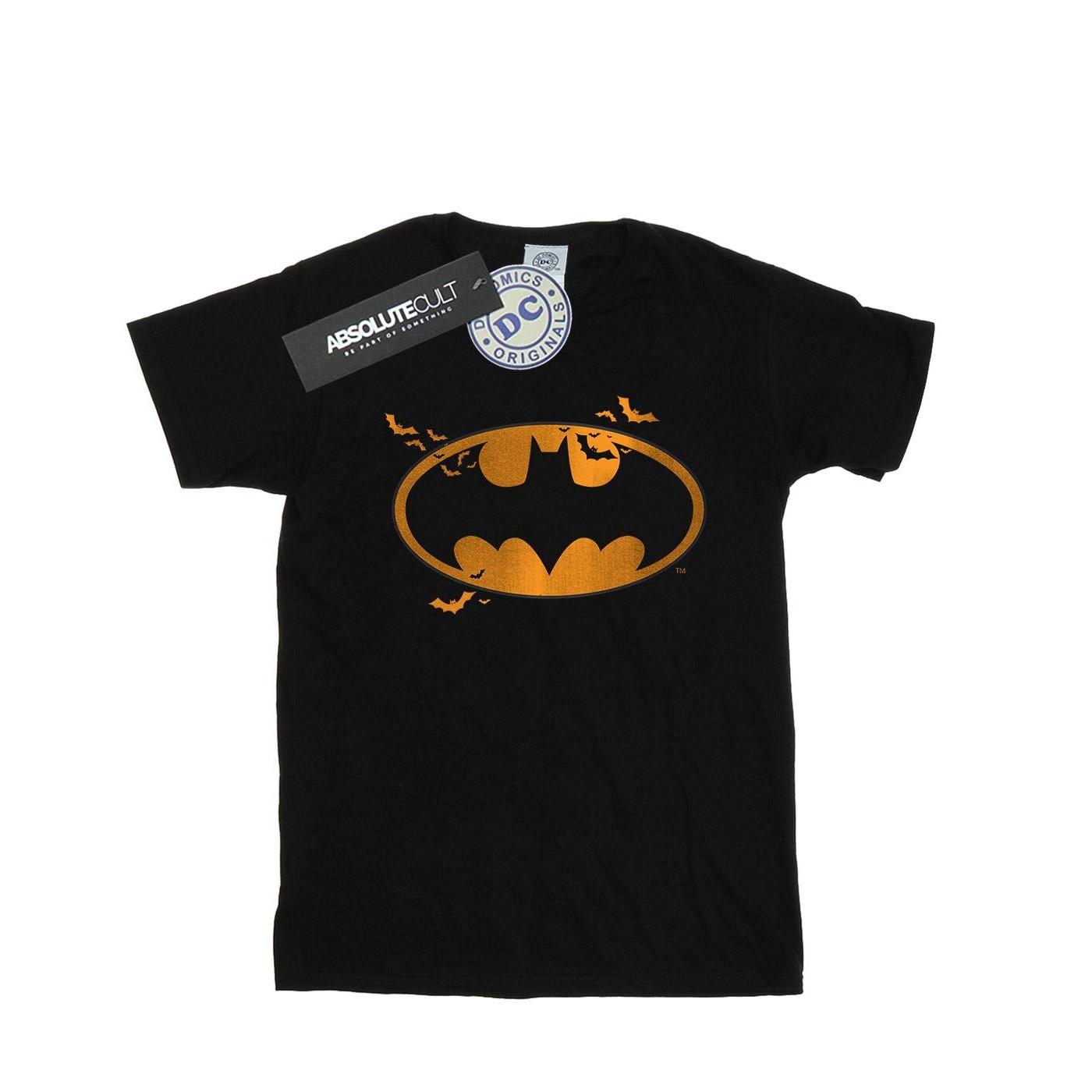 Image of Batman Halloween Logo Tshirt Mädchen Schwarz 140/146