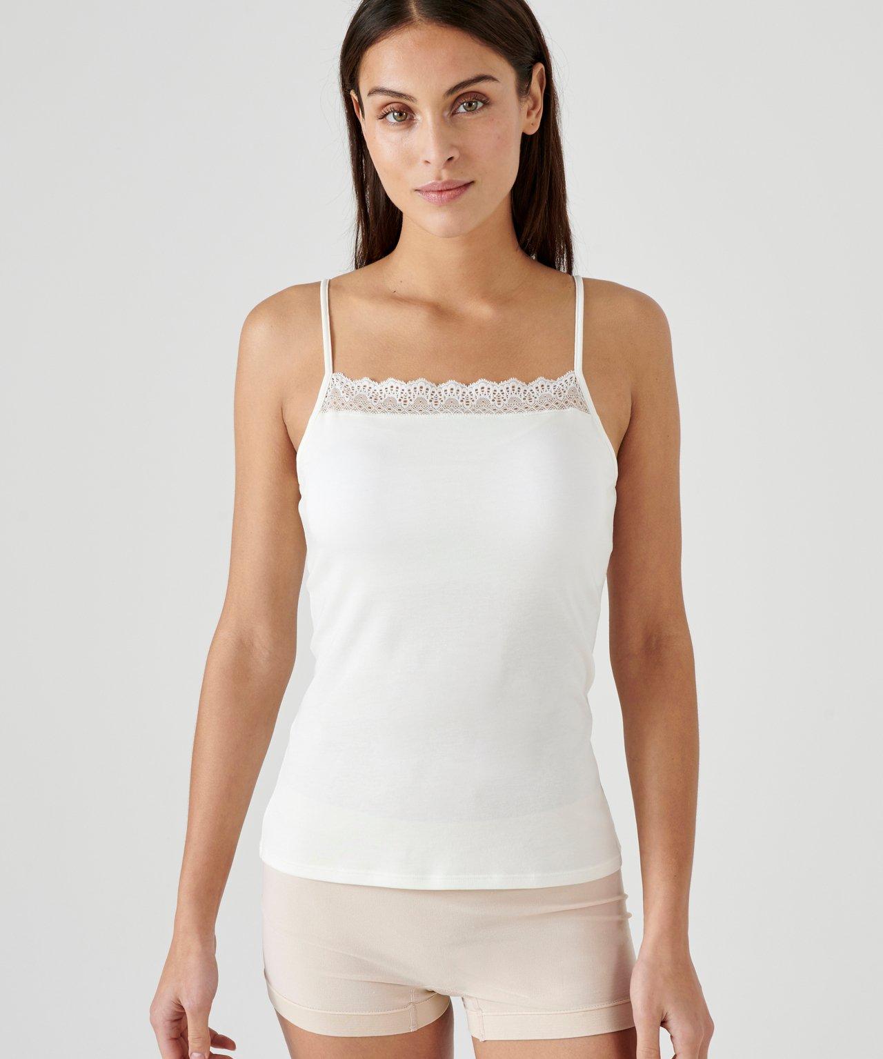 Image of Träger-shirt Mit Integriertem Bustier, Perfect Fit By . Damen Weiss 54/56