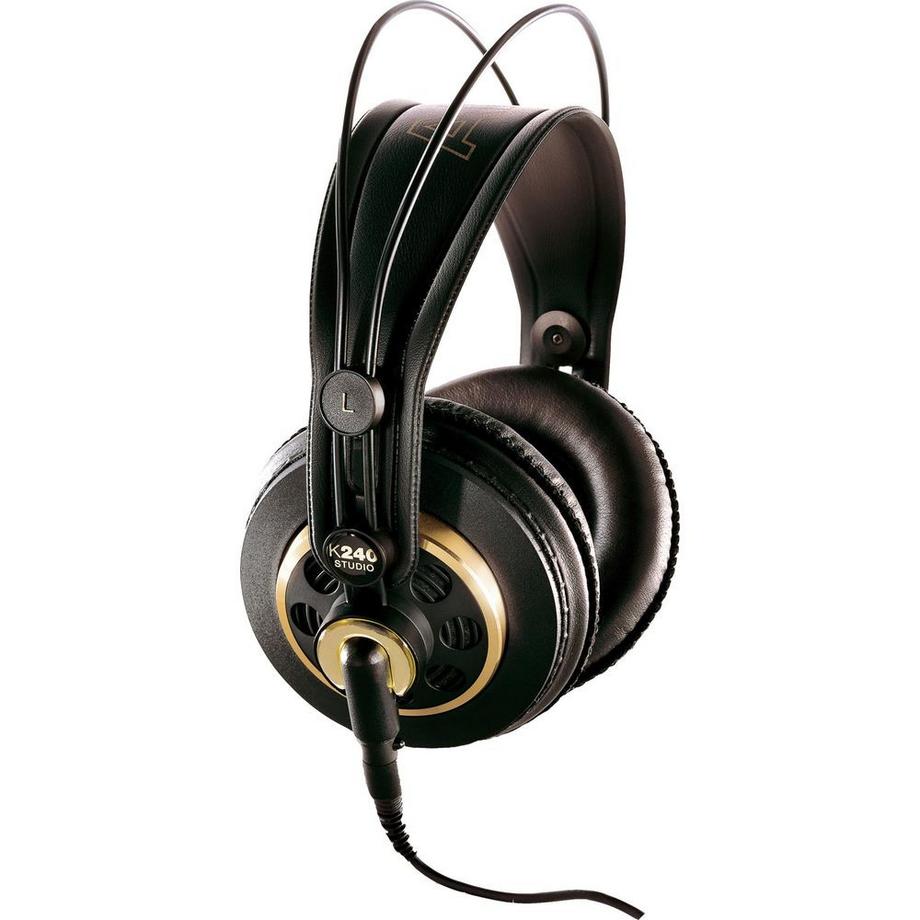 AKG  AKG K240 STUDIO CUFFIA E AURICOLARE CUFFIE CABLATO A PADIGLIONE NERO, ORO 