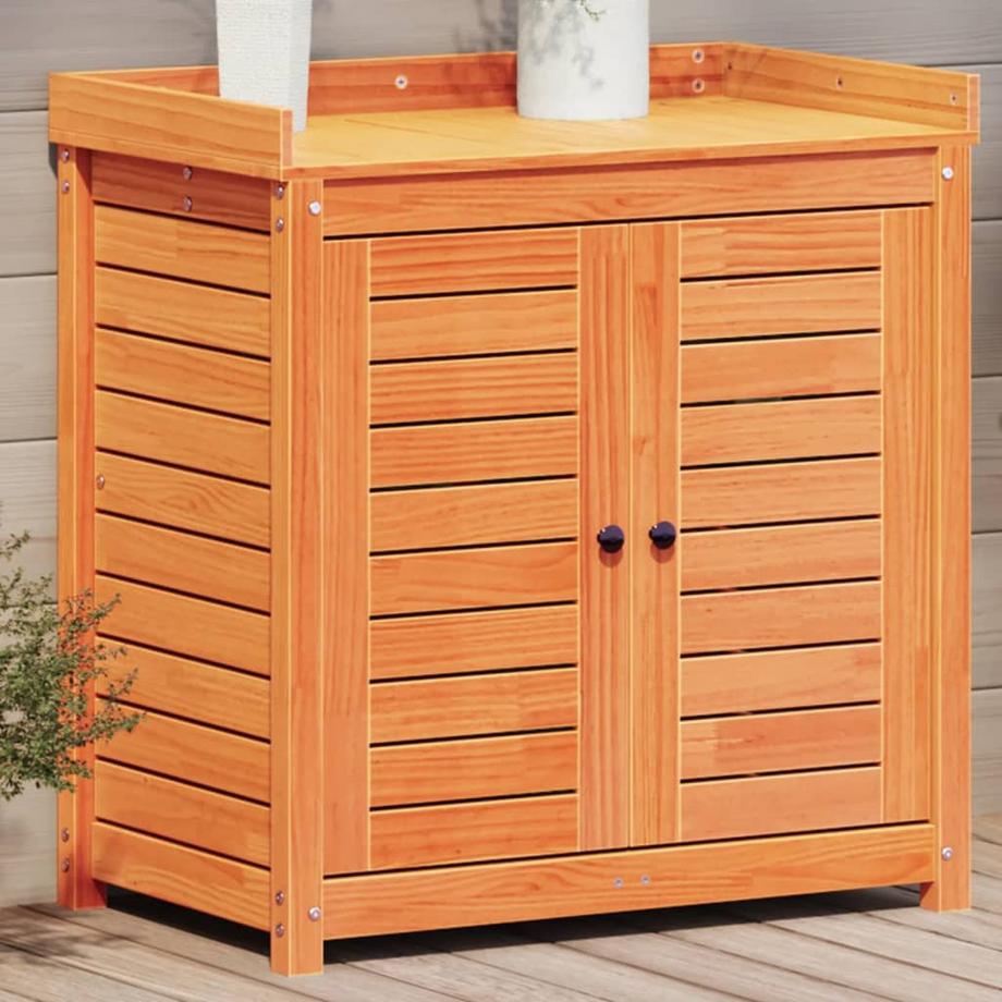 VidaXL Table d'empotage bois de pin  