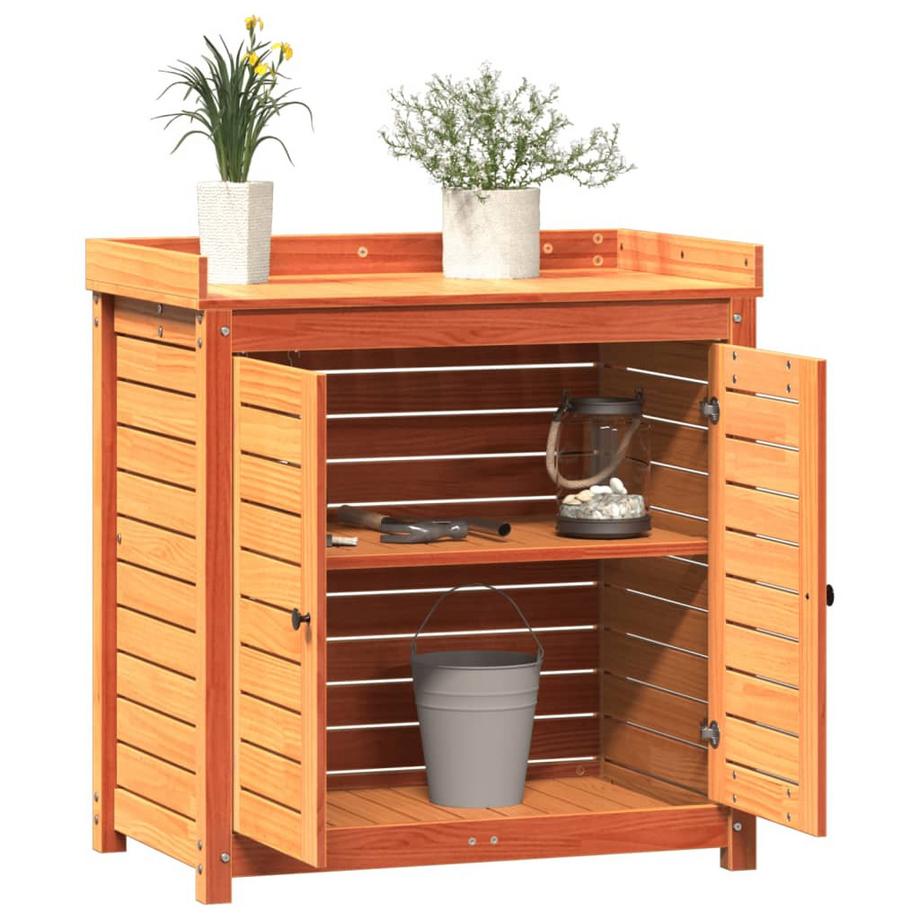 VidaXL Table d'empotage bois de pin  