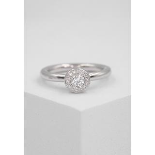 MUAU Schmuck  Bague diamant 0,25ct. or blanc 750 