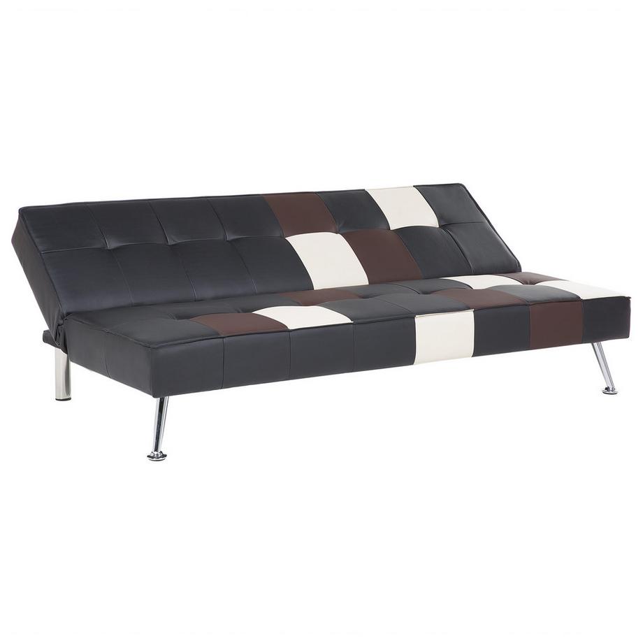 Beliani Schlafsofa aus Kunstleder  OLSKER  