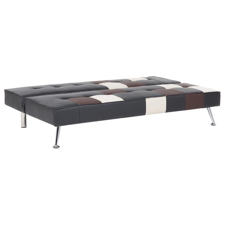 Beliani Schlafsofa aus Kunstleder  OLSKER  