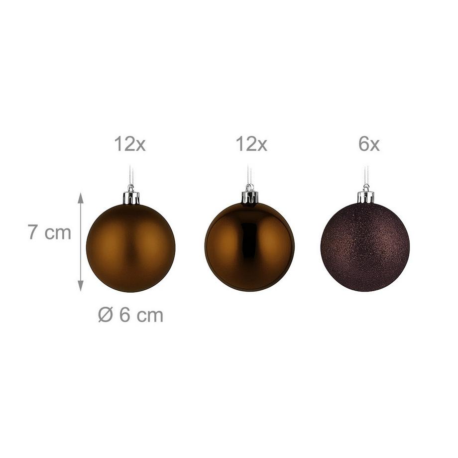 Northix Christbaumkugeln-Set  