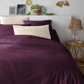 Housse de couette unie percale coton bio Scenario