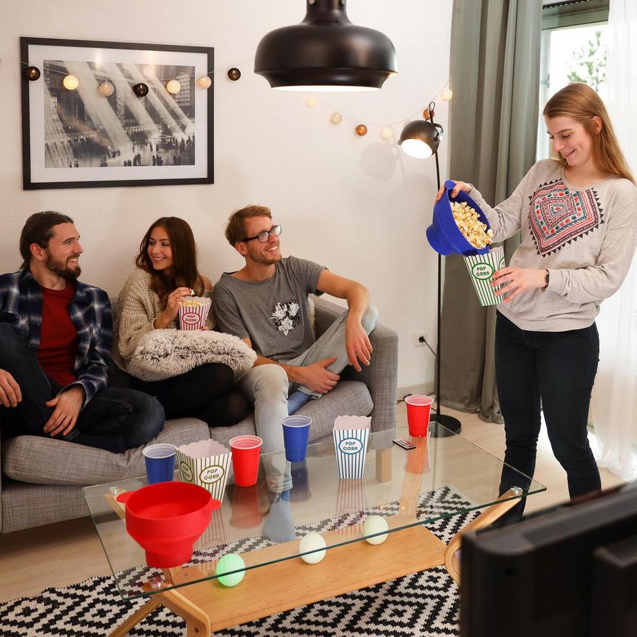 B2X  Sachets de pop-corn, 50 pièces, 5 couleurs 