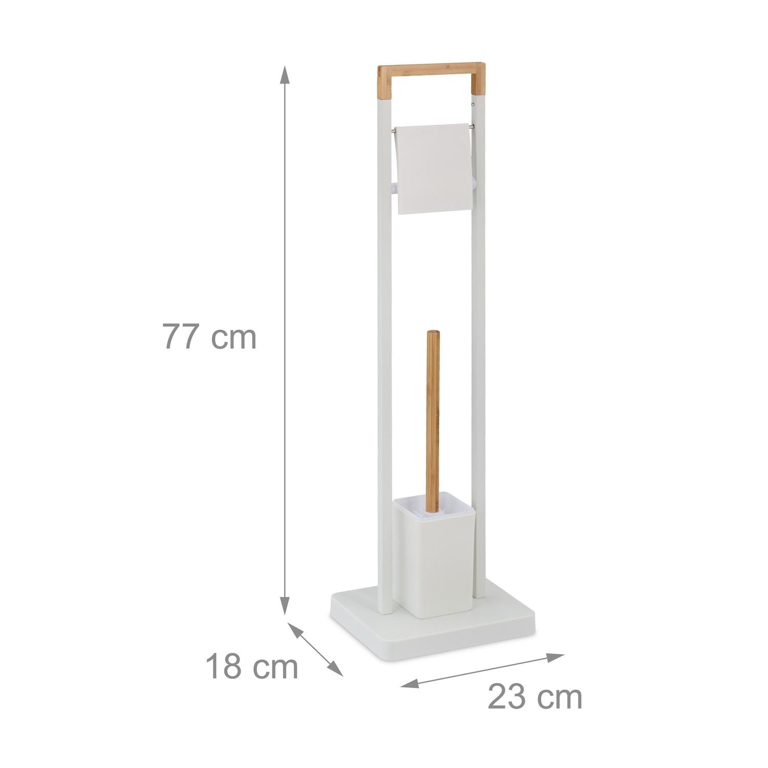 Northix Toilettenstuhl aus Bambus und Edelstahl  