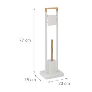 Northix Toilettenstuhl aus Bambus und Edelstahl  