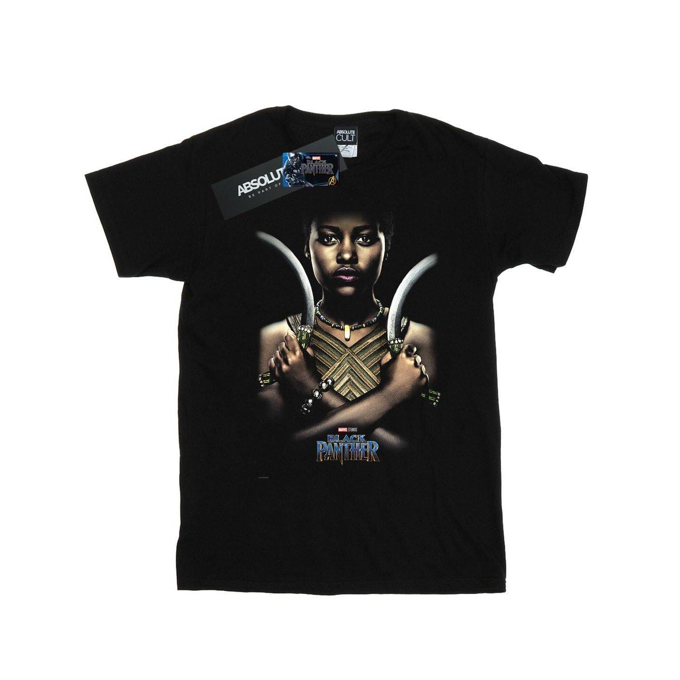 Image of Black Panther Nakia Poster Tshirt Damen Schwarz L