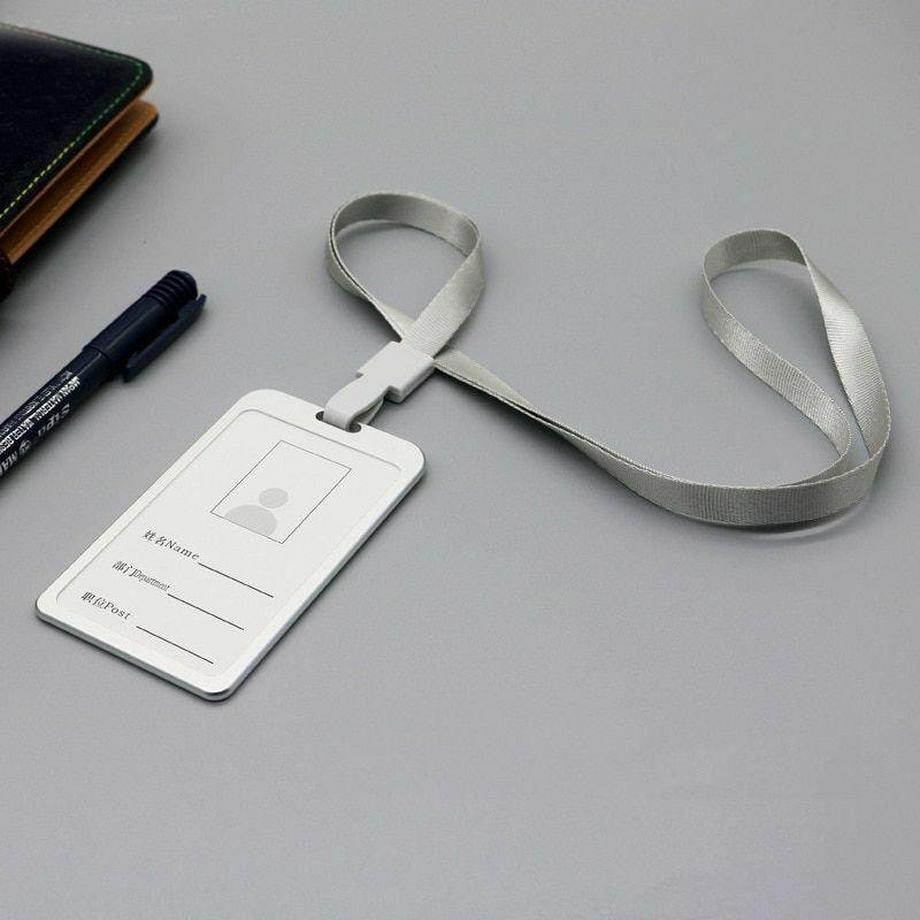 eStore Portacarte con Cinturino Argento  