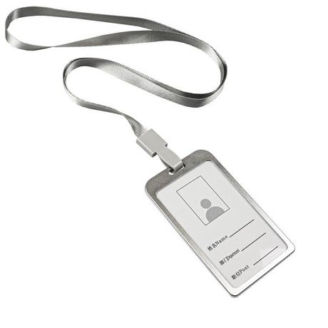 eStore Porte-cartes avec Bandoulière Argent  