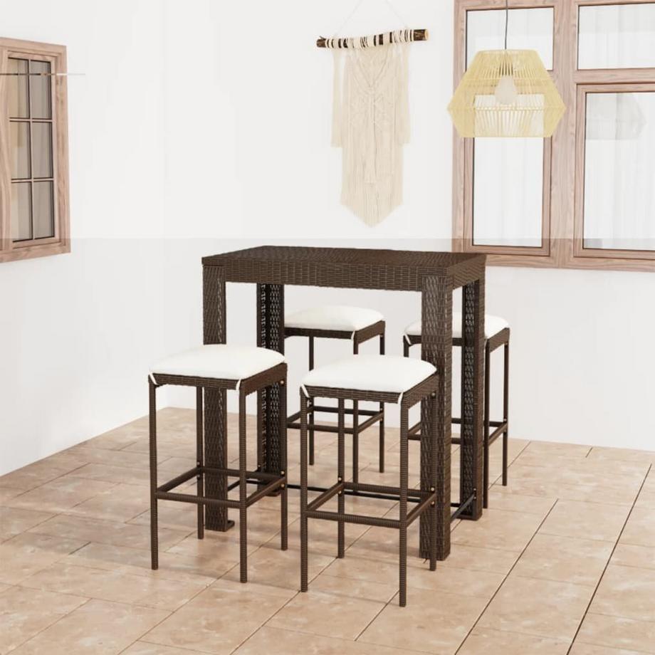 VidaXL Bar-set poly-rattan  