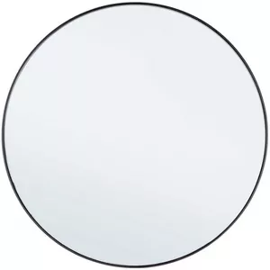 Spiegel Nucleos rund mit Rahmen Schwarz 70x70
