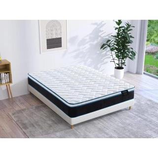 Ysmée Matelas 160 x 200 cm ressorts ensachés et mémoire de forme rafraichissante ép.23cm - TORANO de YSMÉE  