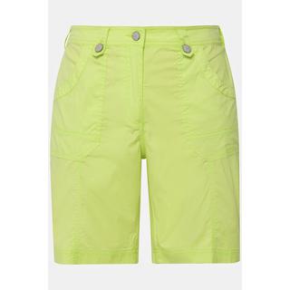 Ulla Popken  Cargo-Bermuda, Komfortbund, 4-Pocket-Schnitt 