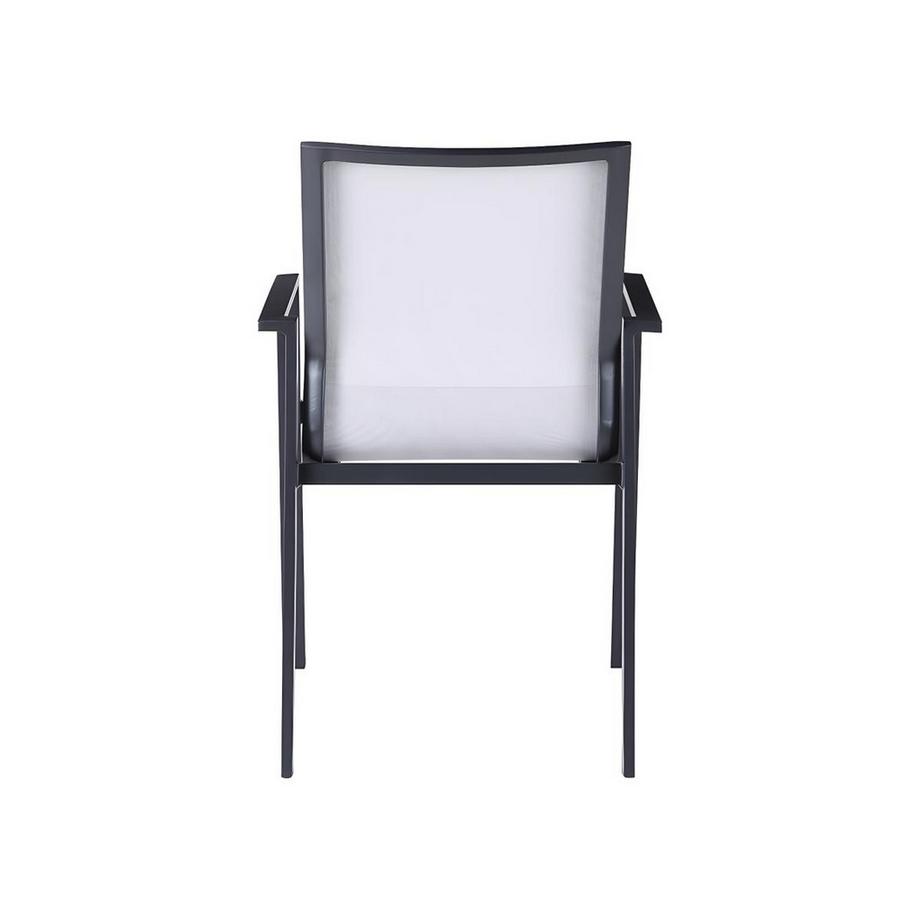 Vente-unique Gartensessel 2erSet stapelbar Aluminium Textilene VALERA  