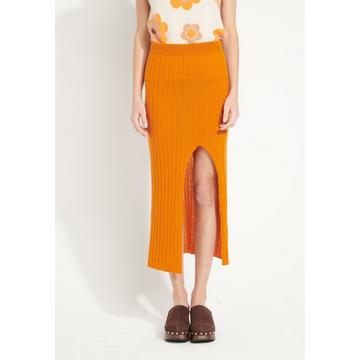 AVA 13 Jupe longue avec fente - 100% cachemire déjaugé