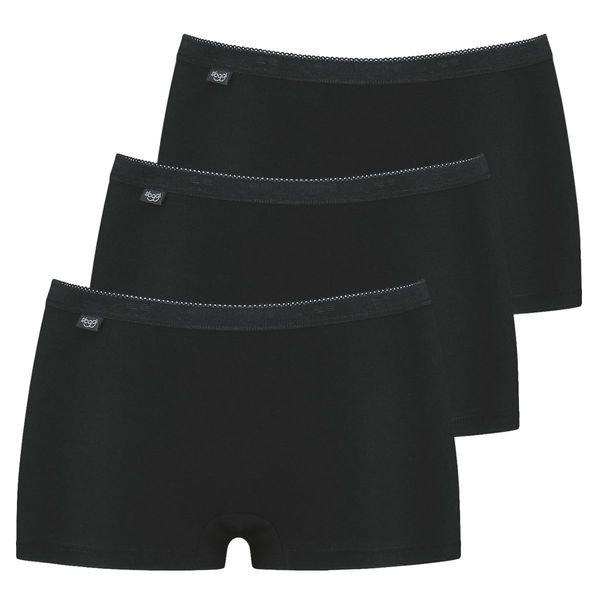 Image of 3er Pack Basic + - Short Slip Damen Schwarz 3XL