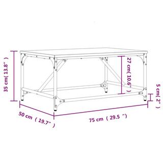 VidaXL Table basse bois d'ingénierie  