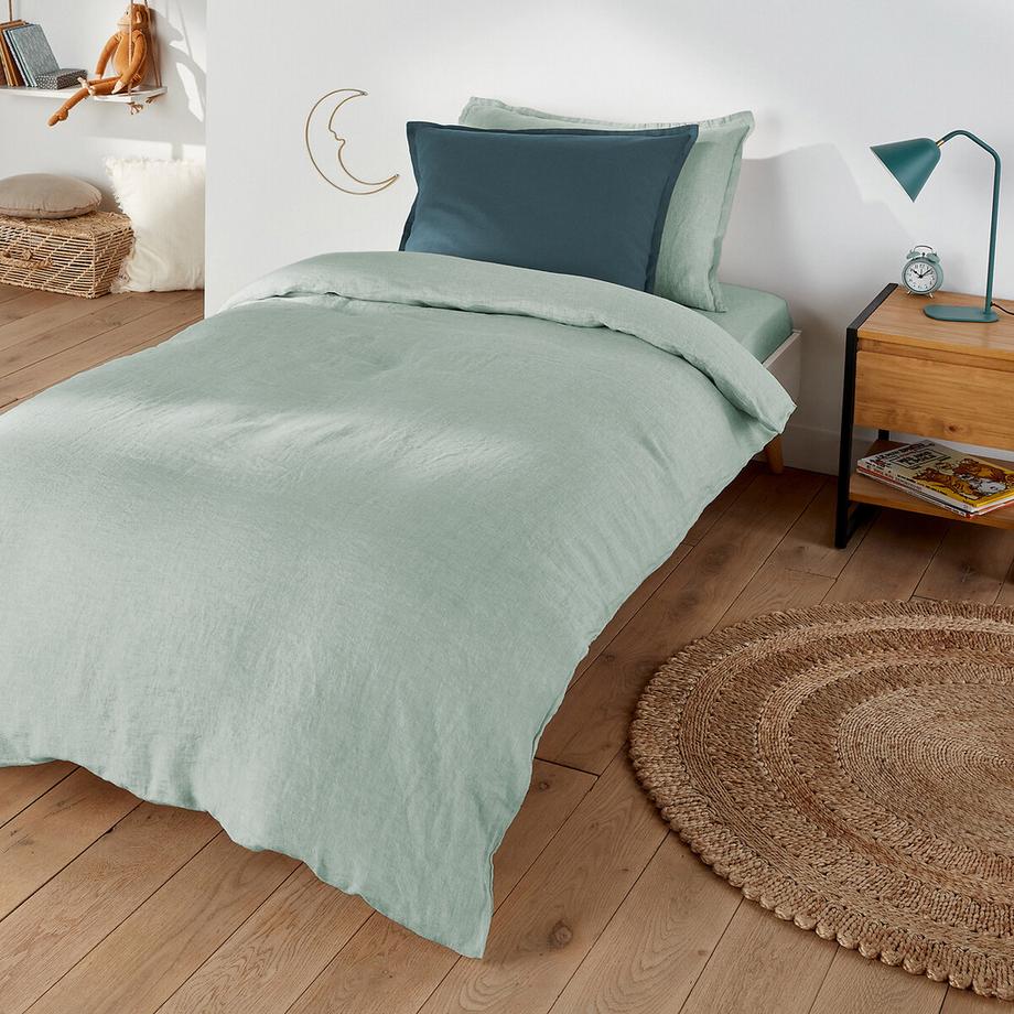 Housse de couette en lin lavé