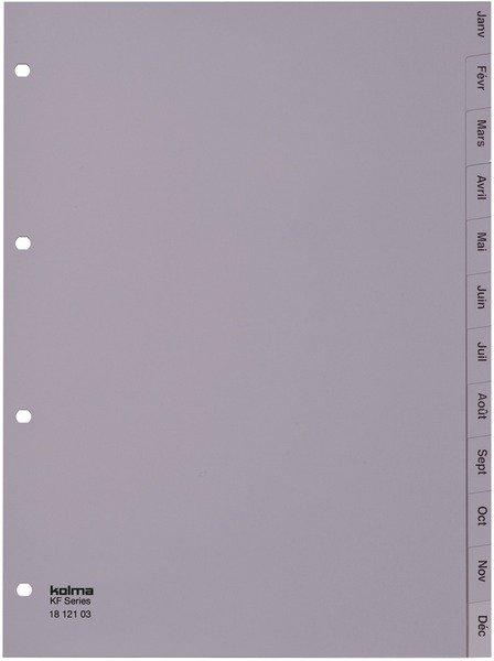 Image of Register Pp Grau A4 18.121.03 Jan.-dez., Kolmaflex F Unisex