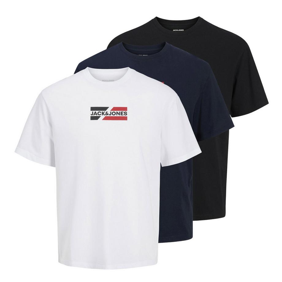 T-shirt  Paquet de 3 Confortable à porter-JJECORP GRAPHIC TEE SS 3PK