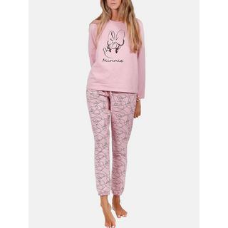 Admas  Pyjama tenue d'intérieur pantalon top long Minnie Soft Disney 