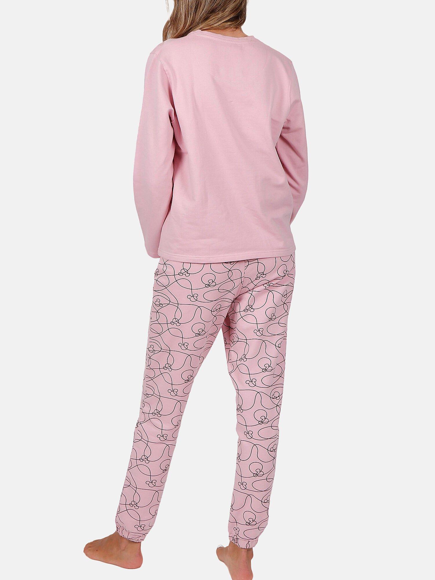 Admas  Pyjama tenue d'intérieur pantalon top long Minnie Soft Disney 