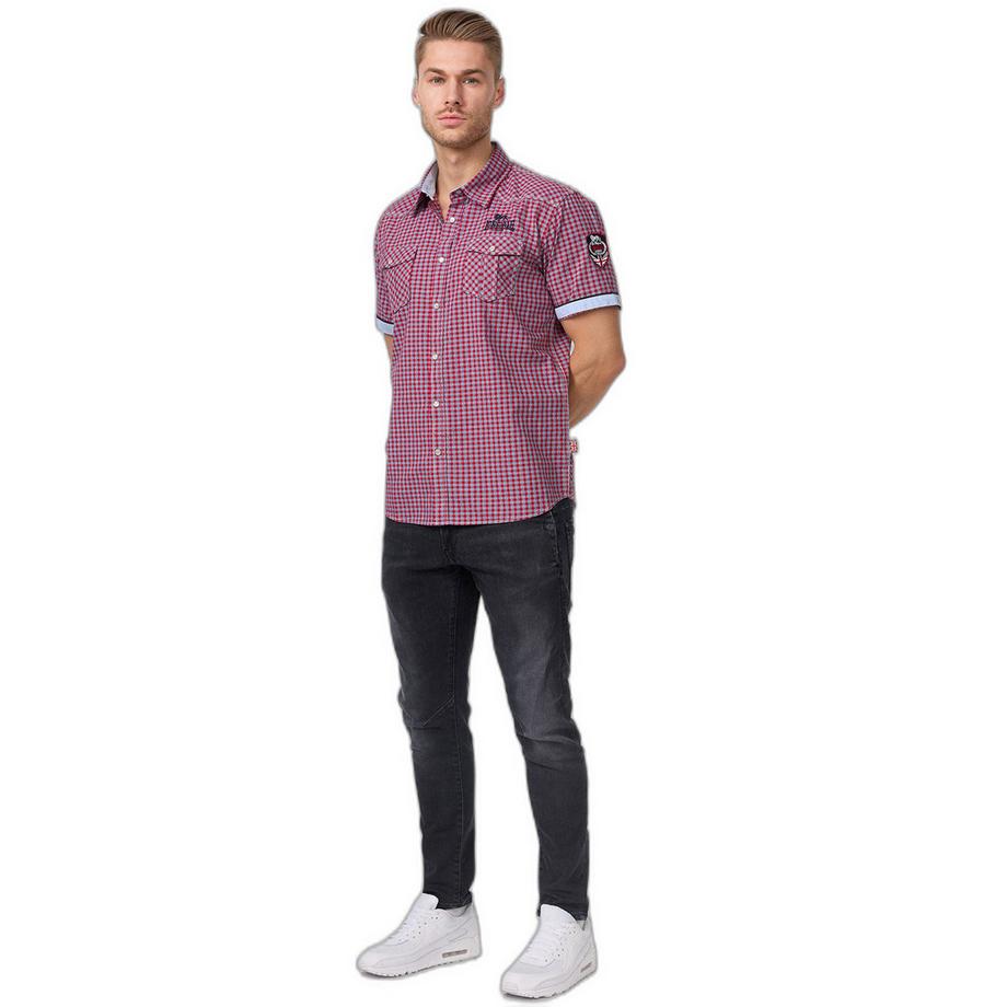 LONSDALE Hed Berny Camicia Maniche Corte Vestibilità Aderente  