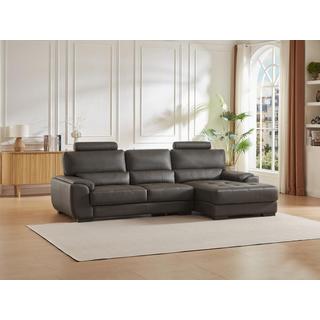 Vente-unique Ecksofa Leder Ecke Rechts METROPOLITAN II  