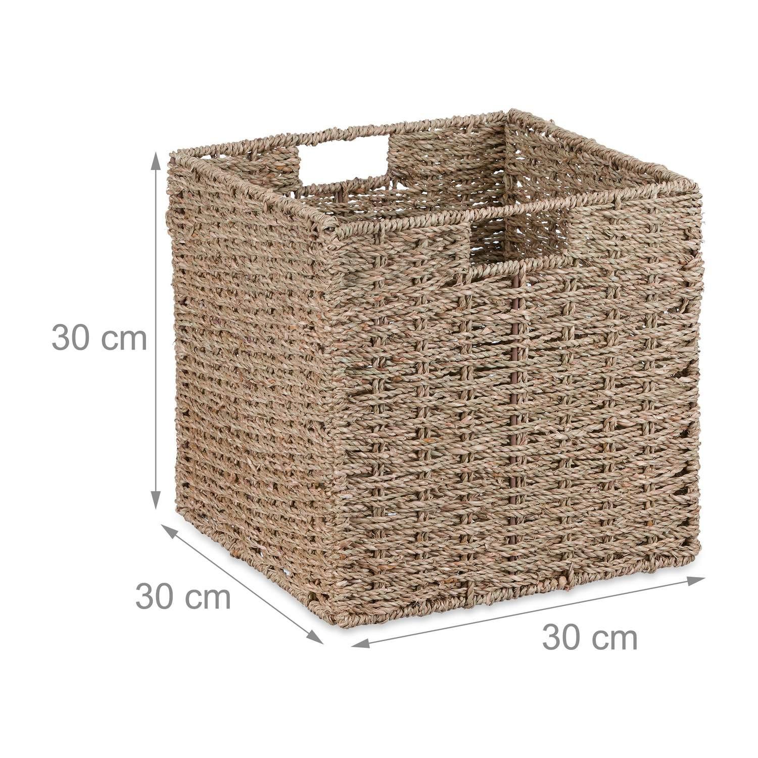 Northix Aufbewahrungskorb Seegras-Set  