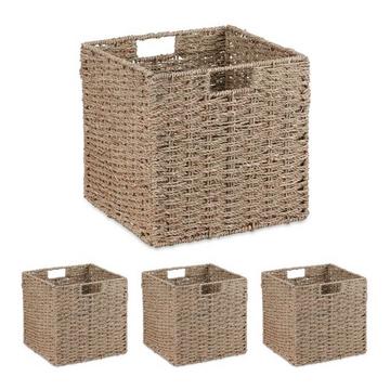 Ensemble de paniers de rangement en jonc de mer