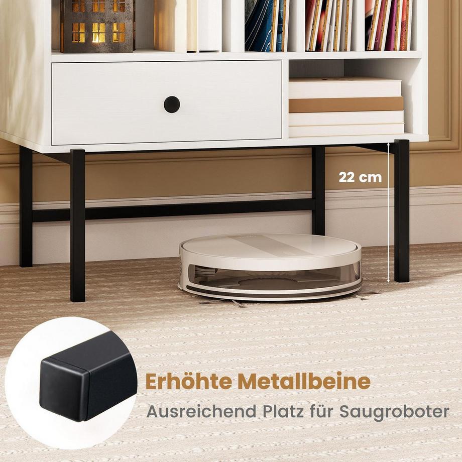 Northix Vinyl-Aufbewahrungsständer mit Schublade  